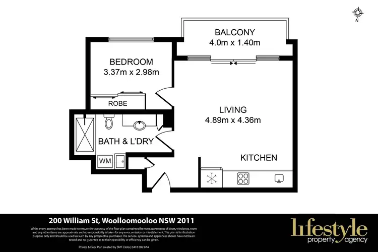 Floorplan of Homely apartment listing, 200 William Street, Woolloomooloo NSW 2011