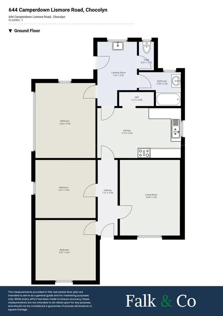 Floorplan of Homely rural property listing, 644 Camperdown-Lismore Road, Chocolyn VIC 3260