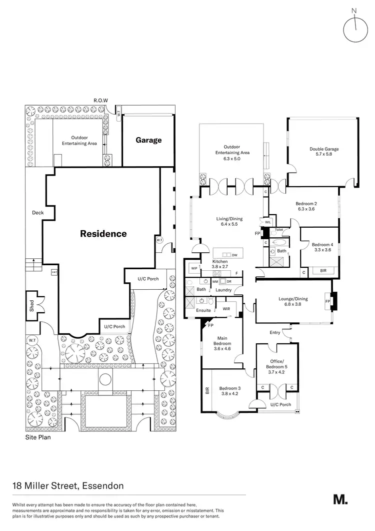 Floorplan of Homely house listing, 18 Miller Street, Essendon VIC 3040