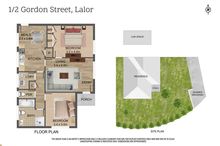 Floorplan of Homely unit listing, 1/2 Gordon Street, Lalor VIC 3075