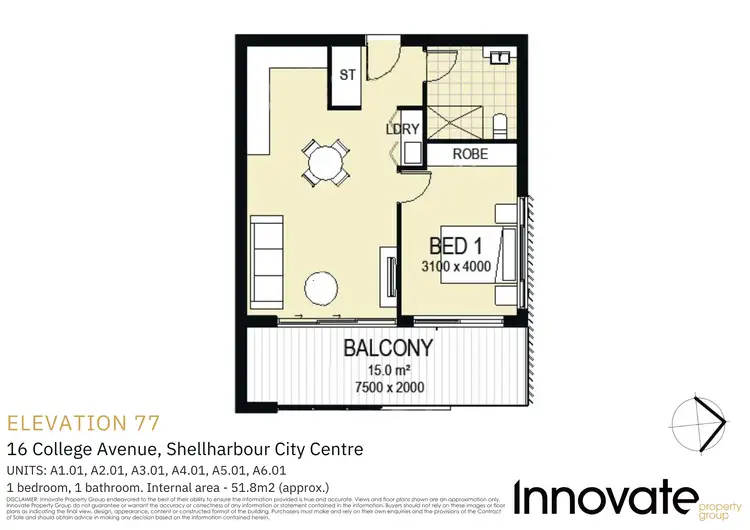 Floorplan of Homely apartment listing, 216/24 College Avenue, Shellharbour City Centre NSW 2529