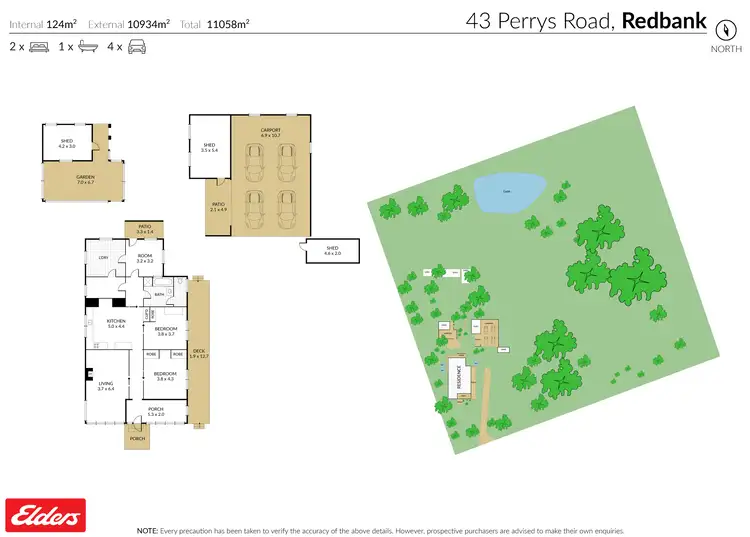 Floorplan of Homely house listing, 43 Perrys Road, Redbank VIC 3477