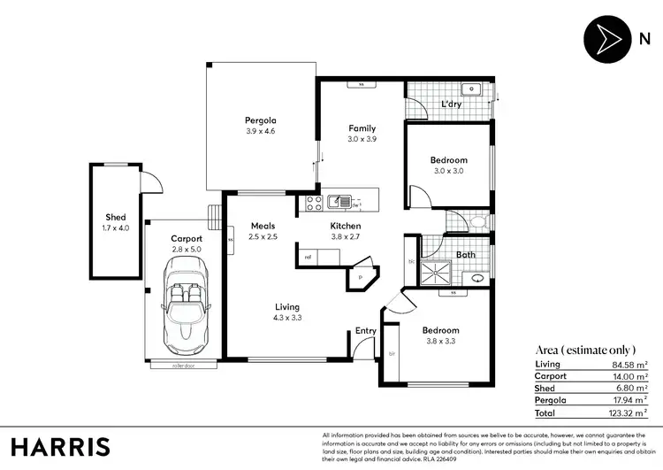 Floorplan of Homely unit listing, 2/2A Allchurch Avenue, North Plympton SA 5037