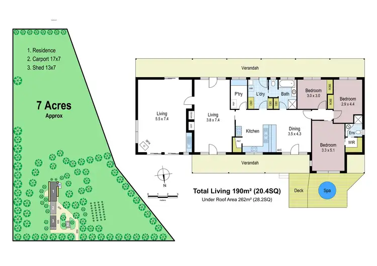Floorplan of Homely rural property listing, 140 Lardners Track, Drouin East VIC 3818