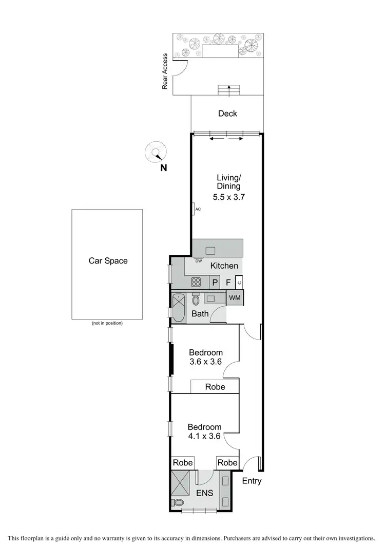 Floorplan of Homely apartment listing, 2/3 Cyril Street, Elwood VIC 3184