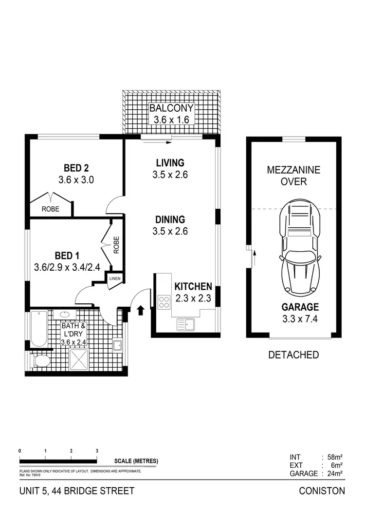 Floorplan of Homely unit listing, 5/44 Bridge Street, Coniston NSW 2500