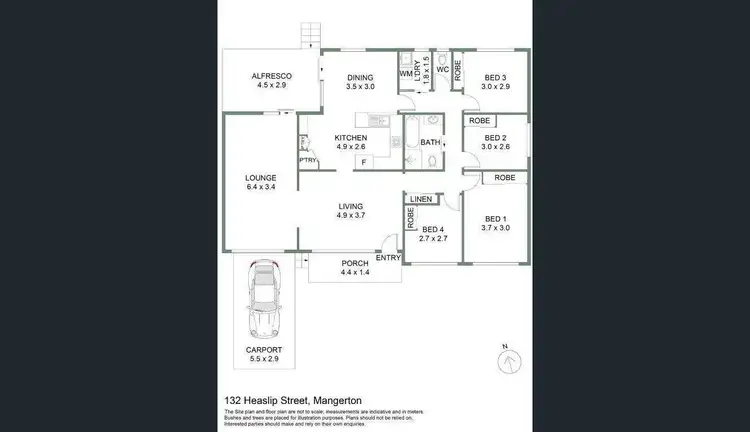 Floorplan of Homely house listing, 132 Heaslip Street, Mangerton NSW 2500