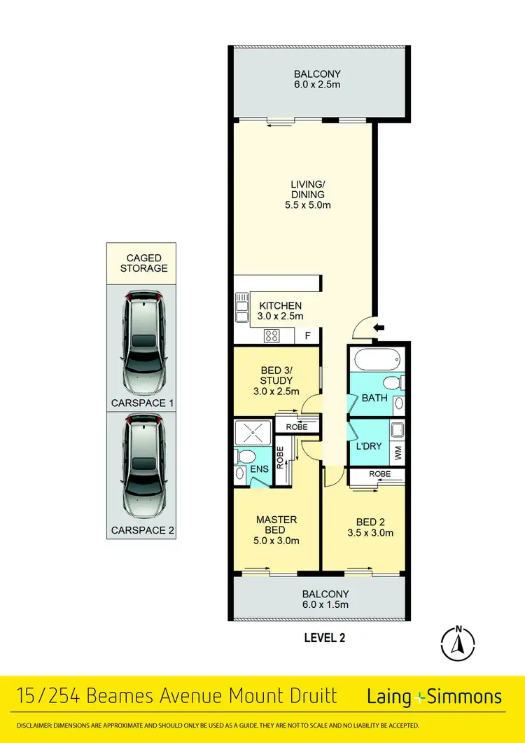 Floorplan of Homely unit listing, 15/254 Beames Avenue, Mount Druitt NSW 2770