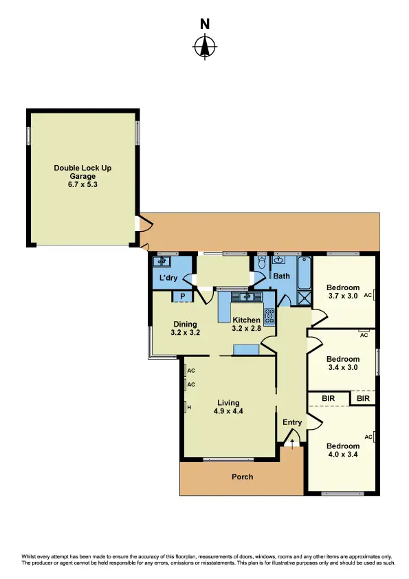 Floorplan of Homely house listing, 15 Blackley Court, Deer Park VIC 3023
