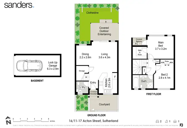 Floorplan of Homely townhouse listing, 16/11-17 Acton Street, Sutherland NSW 2232