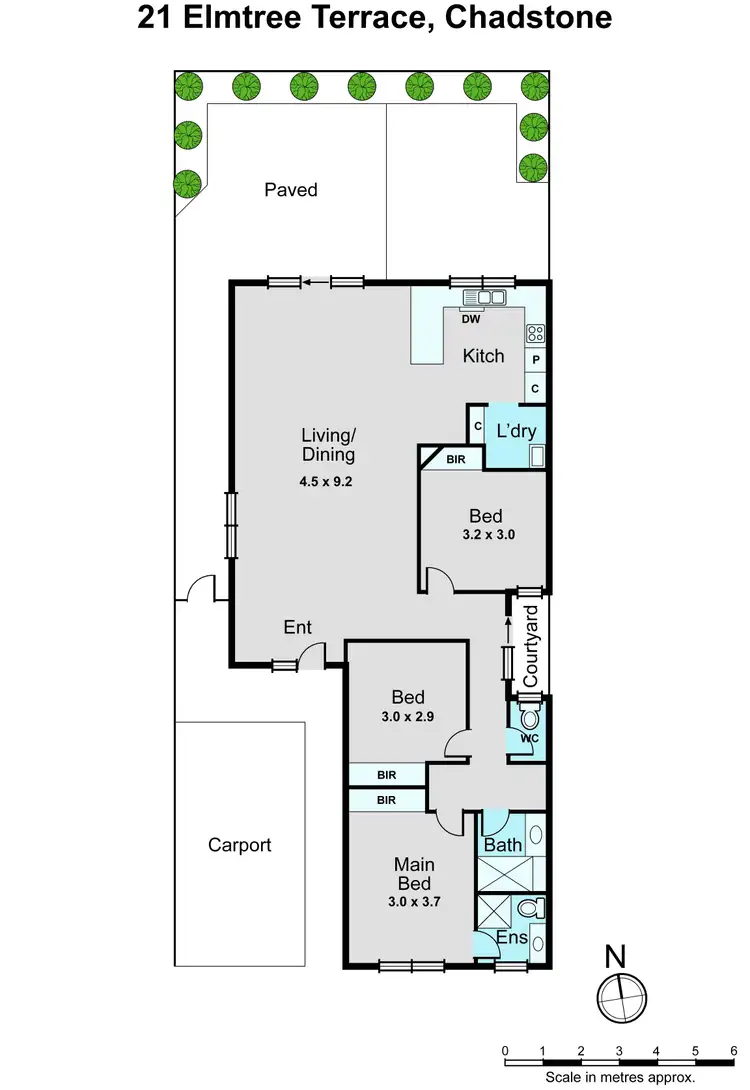 Floorplan of Homely house listing, 21 Elmtree Terrace, Chadstone VIC 3148