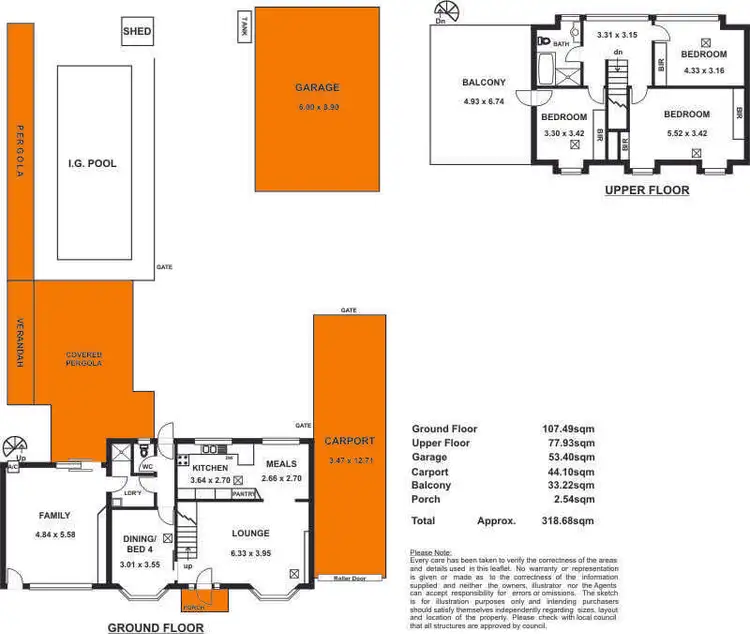 Floorplan of Homely house listing, 21 Seaforth Avenue, Somerton Park SA 5044