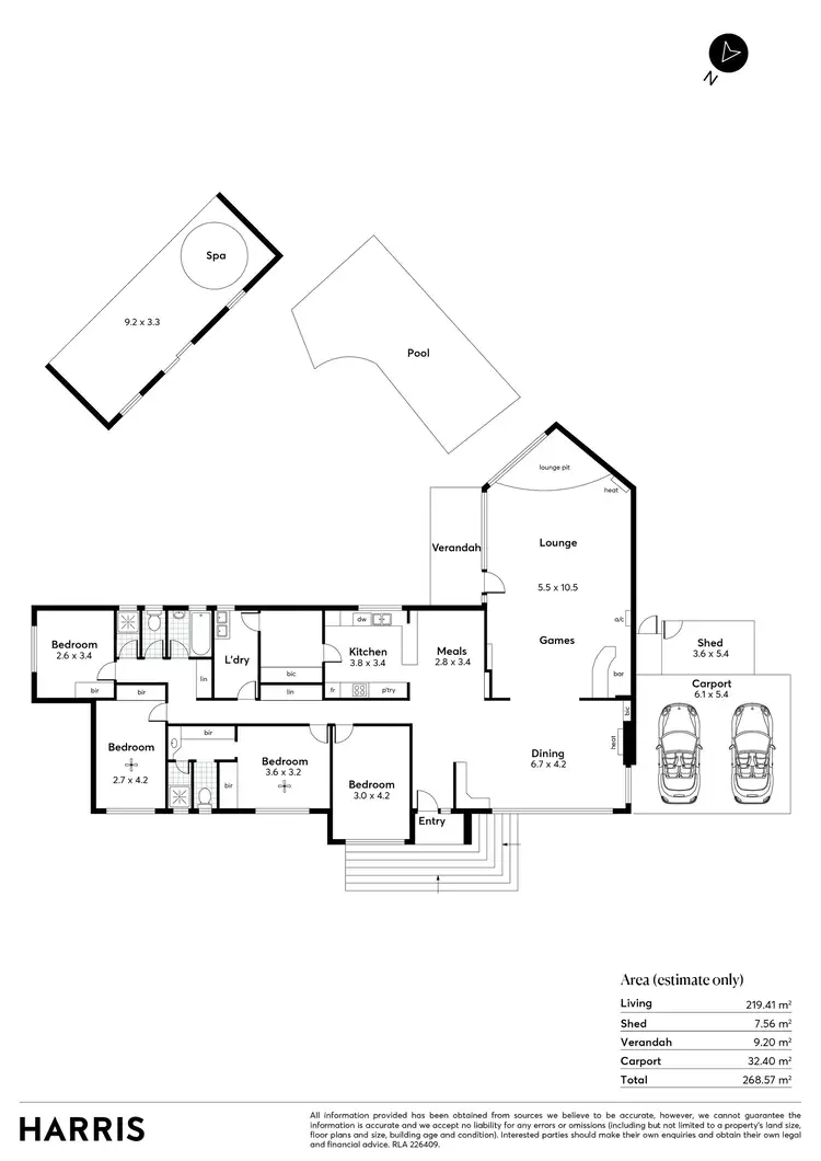 Floorplan of Homely house listing, 8 Beale Avenue, Glenalta SA 5052