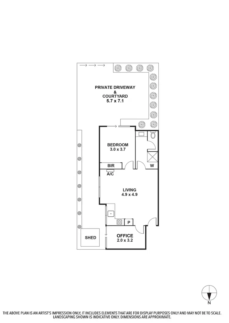 Floorplan of Homely apartment listing, 3/50 Woolton Avenue, Thornbury VIC 3071