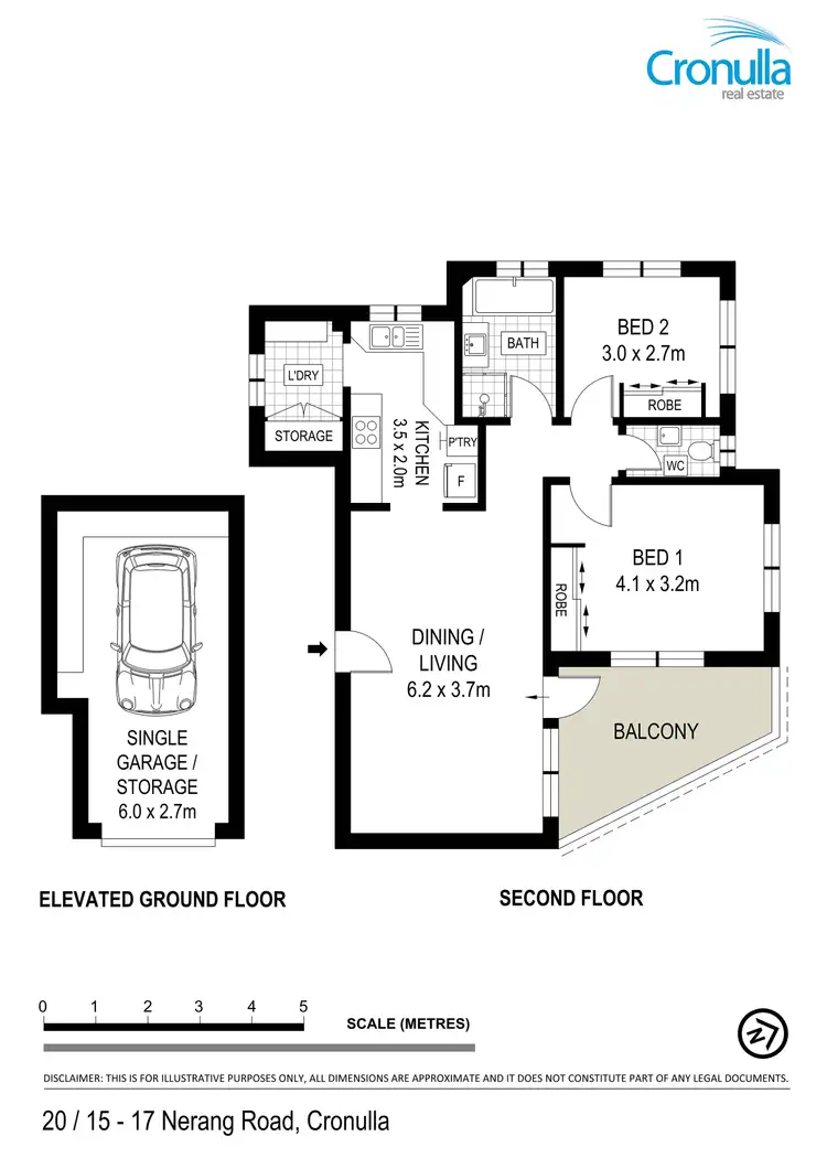 Floorplan of Homely apartment listing, 20/15-17 Nerang Road, Cronulla NSW 2230
