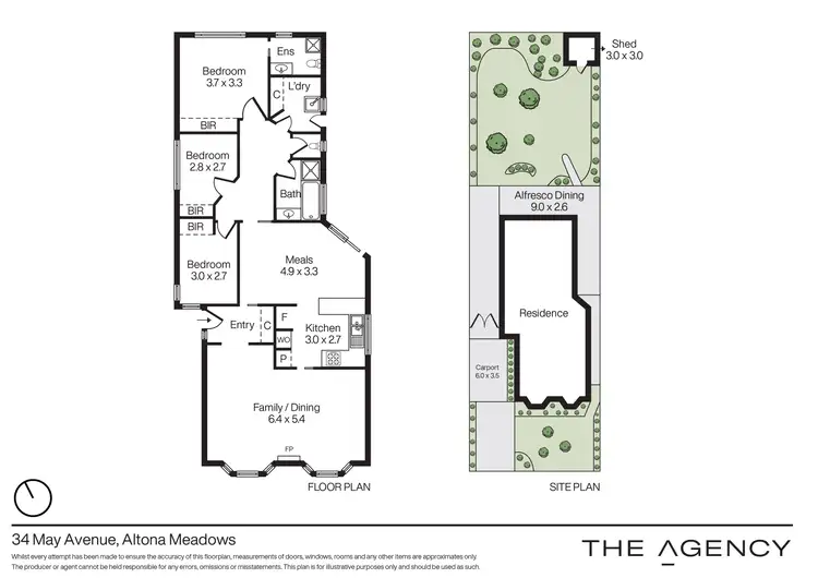 Floorplan of Homely house listing, 34 May Avenue, Altona Meadows VIC 3028