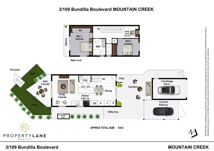 Floorplan of Homely townhouse listing, 3/109 Bundilla Boulevard, Mountain Creek QLD 4557