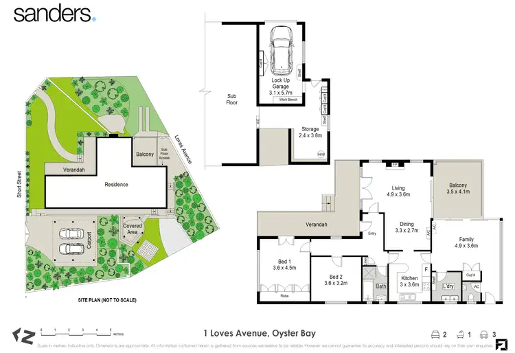 Floorplan of Homely house listing, 1 Loves Avenue, Oyster Bay NSW 2225