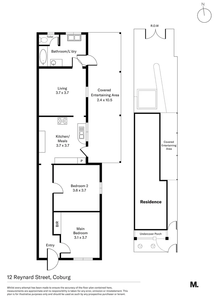 Floorplan of Homely house listing, 12 Reynard Street, Coburg VIC 3058