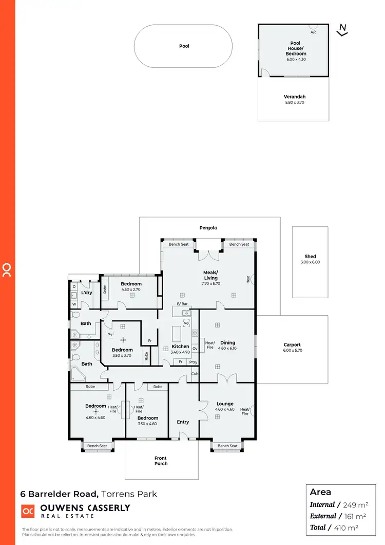Floorplan of Homely house listing, 6 Barrelder Road, Torrens Park SA 5062