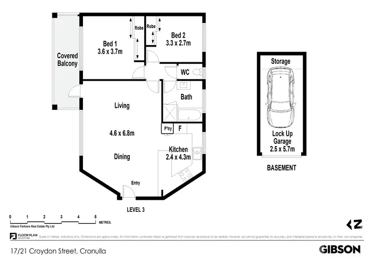 Floorplan of Homely unit listing, 17/21 Croydon Street, Cronulla NSW 2230