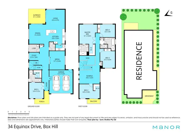 Floorplan of Homely house listing, 34 Equinox Drive, Box Hill NSW 2765