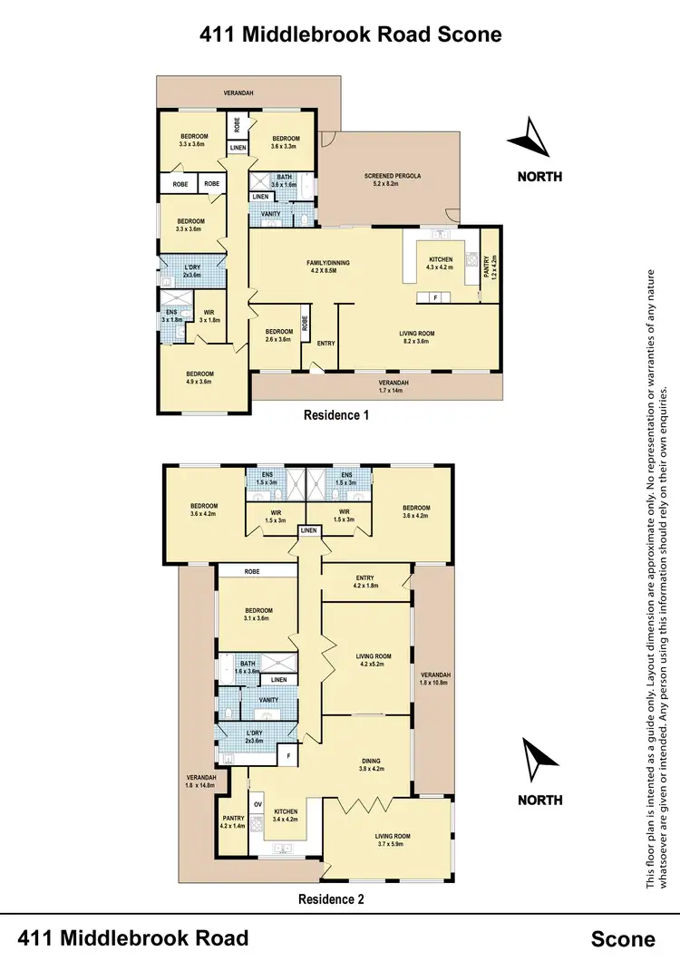 Floorplan of Homely land listing, 411 Middlebrook Road, Scone NSW 2337