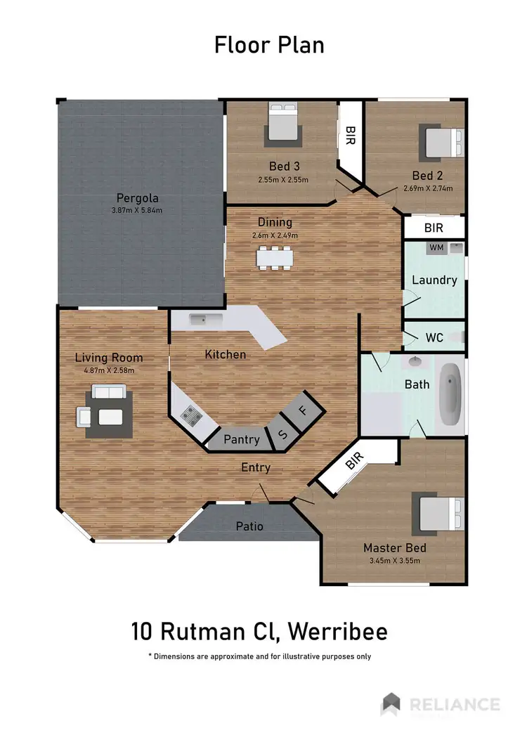 Floorplan of Homely house listing, 10 Rutman Close, Werribee VIC 3030