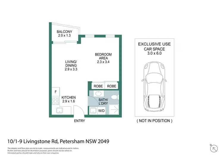 Floorplan of Homely studio listing, 10/1-9 Livingstone Road, Petersham NSW 2049