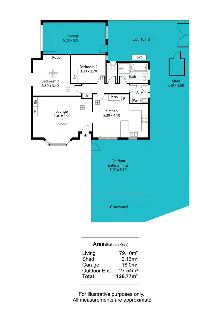 Floorplan of Homely unit listing, 4/3 Smart Street, Somerton Park SA 5044