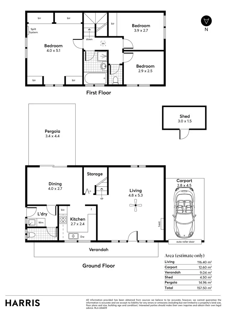 Floorplan of Homely house listing, 2/6-8 Flemington Street, Frewville SA 5063