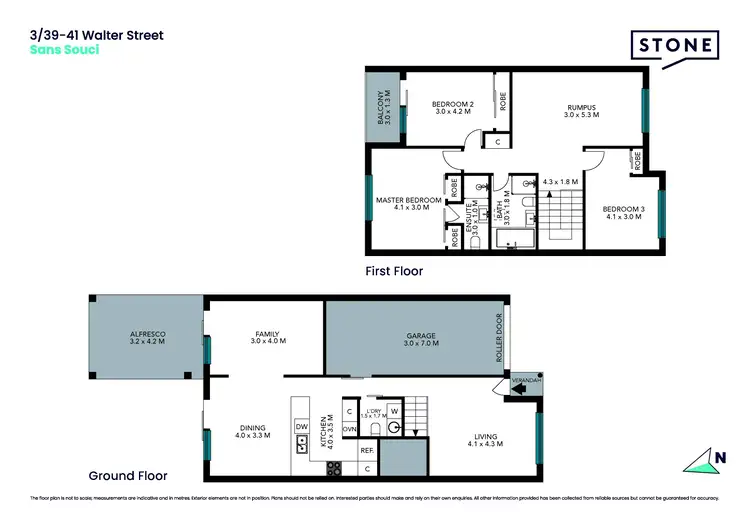 Floorplan of Homely townhouse listing, 3/39-41 Walter Street, Sans Souci NSW 2219