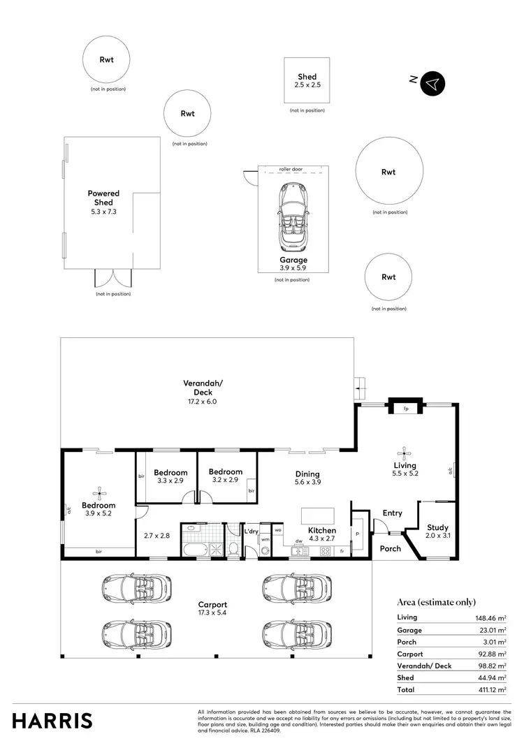 Floorplan of Homely house listing, 22 Pertala Lane, Mylor SA 5153