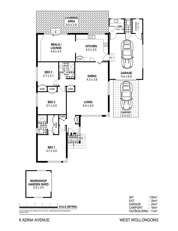 Floorplan of Homely house listing, 6 Adina Avenue, West Wollongong NSW 2500