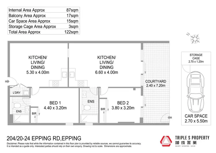 Floorplan of Homely apartment listing, 204/20-24 Epping Road, Epping NSW 2121