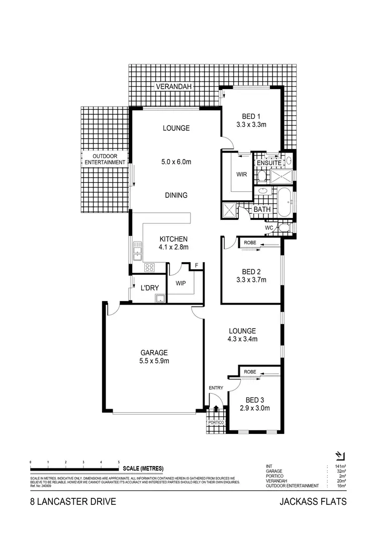 Floorplan of Homely house listing, 8 Lancaster Drive, Jackass Flat VIC 3556