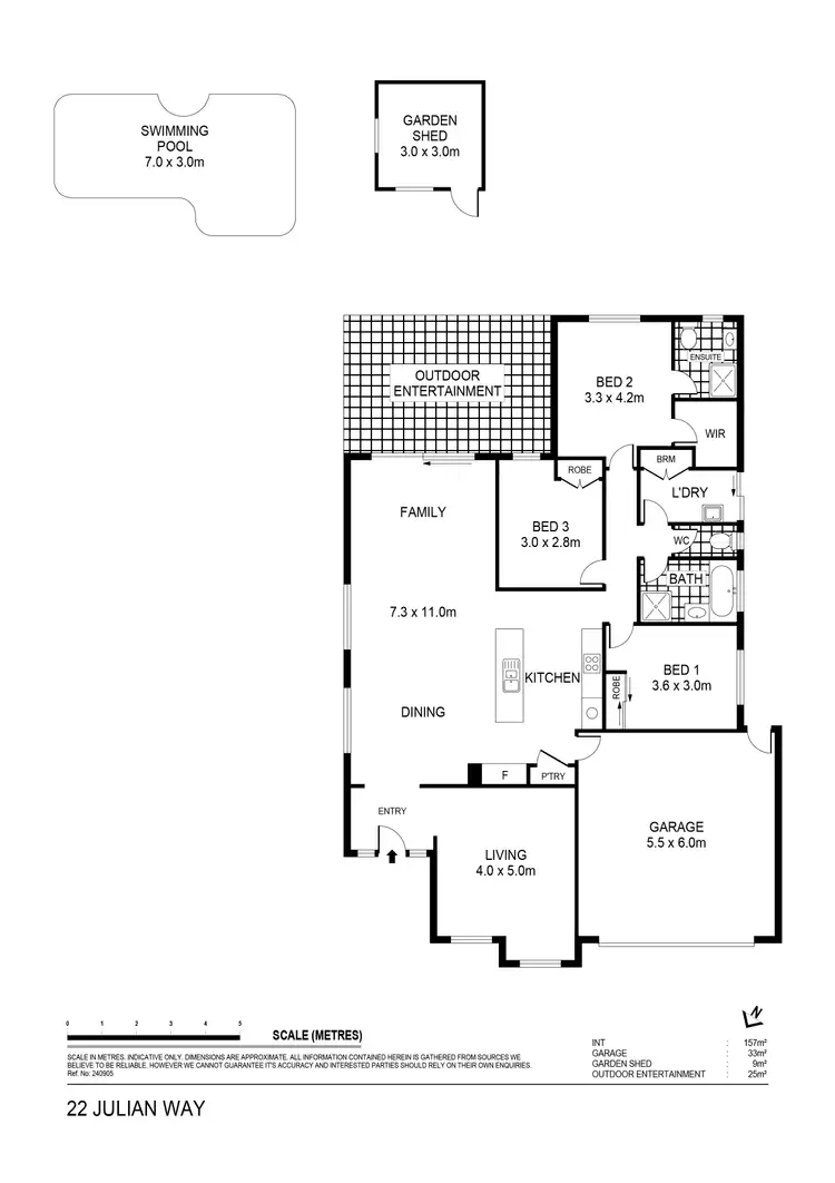 Floorplan of Homely house listing, 22 Julian Way, California Gully VIC 3556