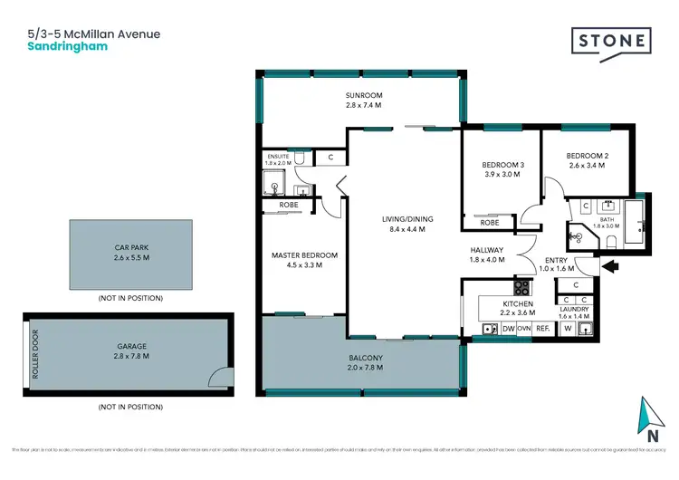 Floorplan of Homely unit listing, 5/3-5 McMillan Avenue, Sandringham NSW 2219