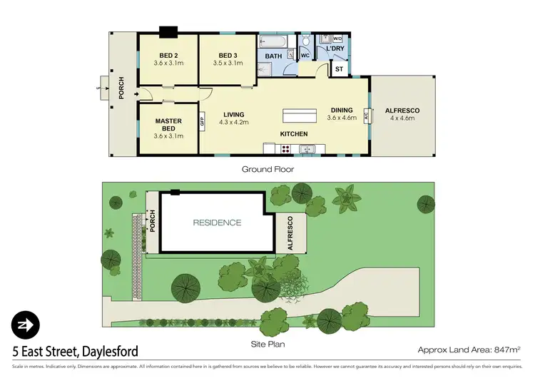 Floorplan of Homely house listing, 5 East Street, Daylesford VIC 3460