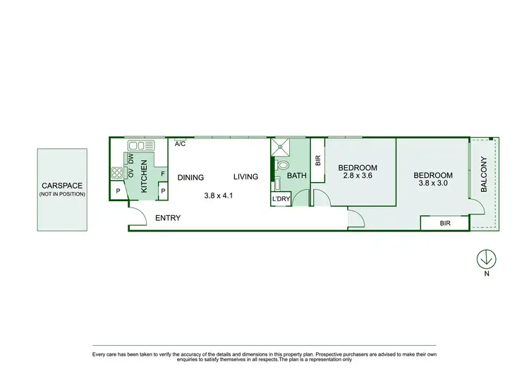 Floorplan of Homely apartment listing, 2/432 Punt Road, South Yarra VIC 3141