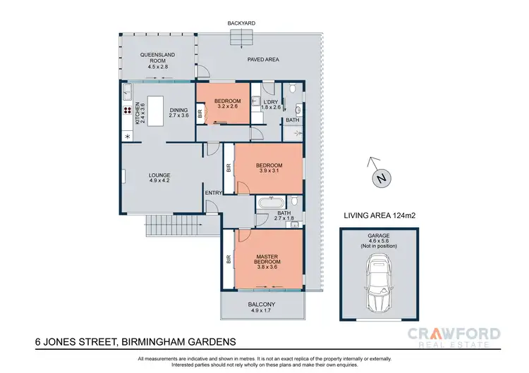 Floorplan of Homely house listing, 6 Jones Street, Birmingham Gardens NSW 2287