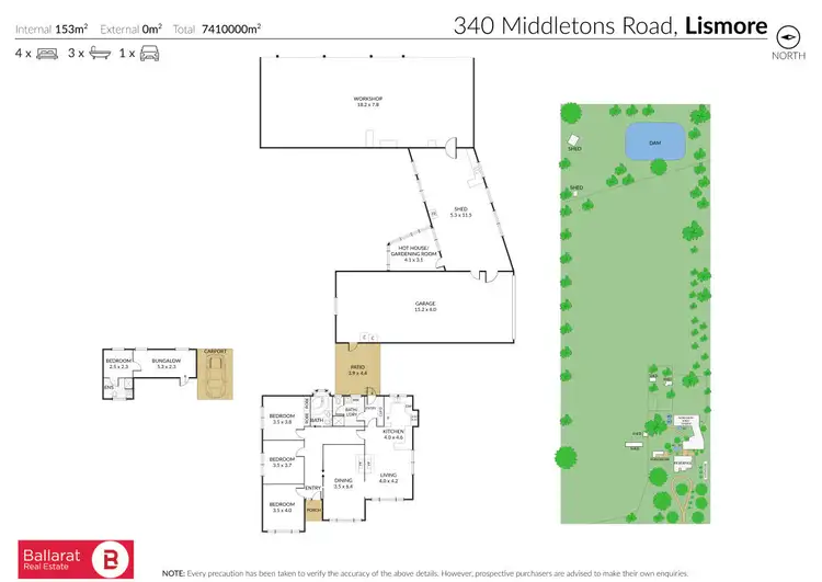 Floorplan of Homely house listing, 340 Middletons Road, Lismore VIC 3324
