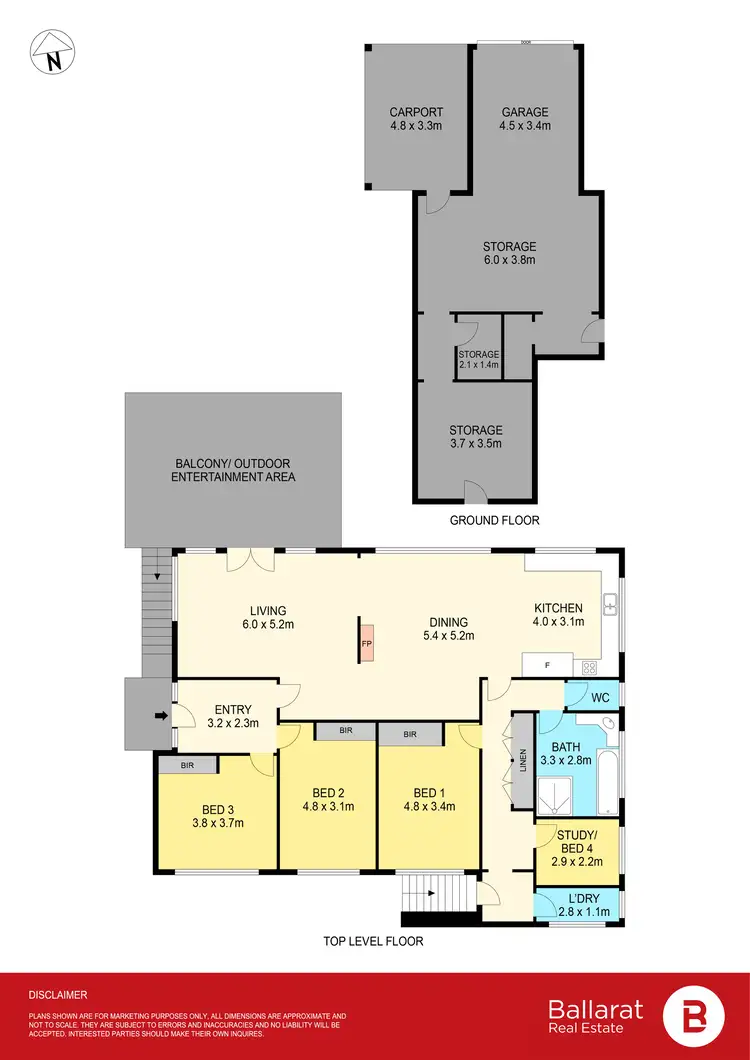 Floorplan of Homely house listing, 8 Walker Street, Ballarat North VIC 3350
