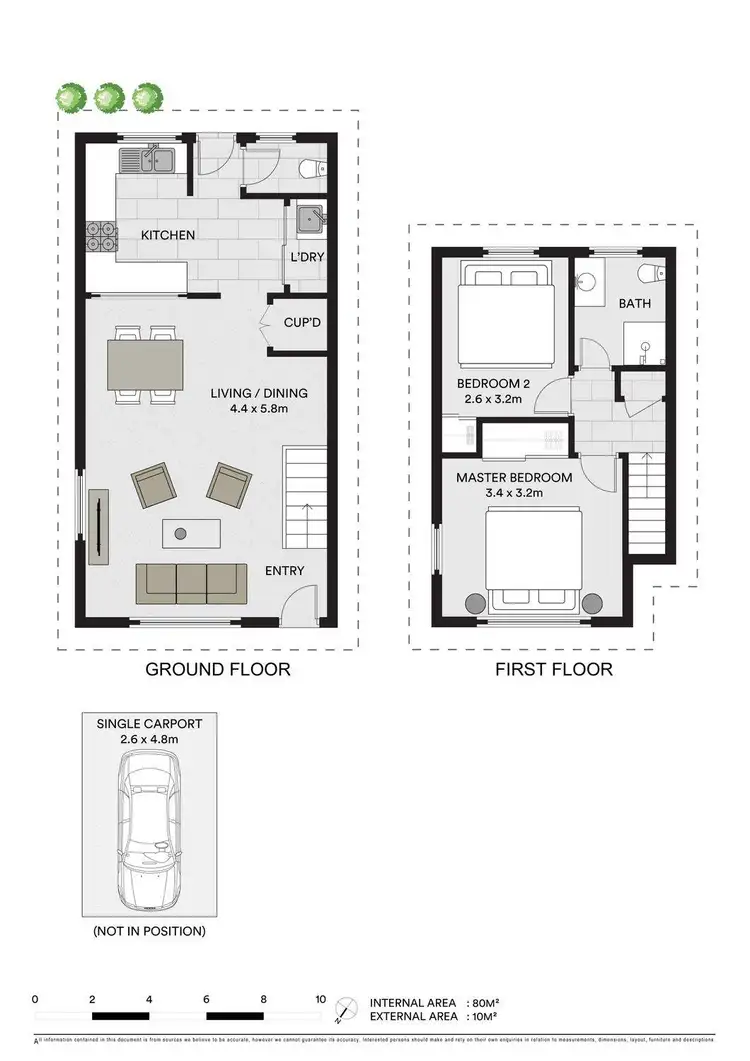 Floorplan of Homely townhouse listing, 1/4 Arac Street, Woodridge QLD 4114