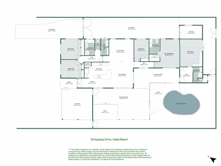 Floorplan of Homely house listing, 50 Kapang Drive, Cable Beach WA 6726