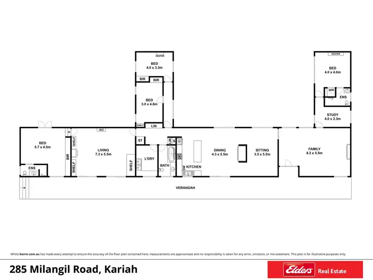 Floorplan of Homely rural property listing, 285 Milangil Road, Kariah VIC 3260