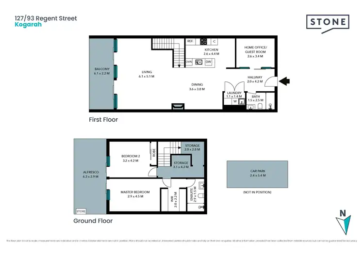Floorplan of Homely unit listing, 127/93 Regent Street, Kogarah NSW 2217
