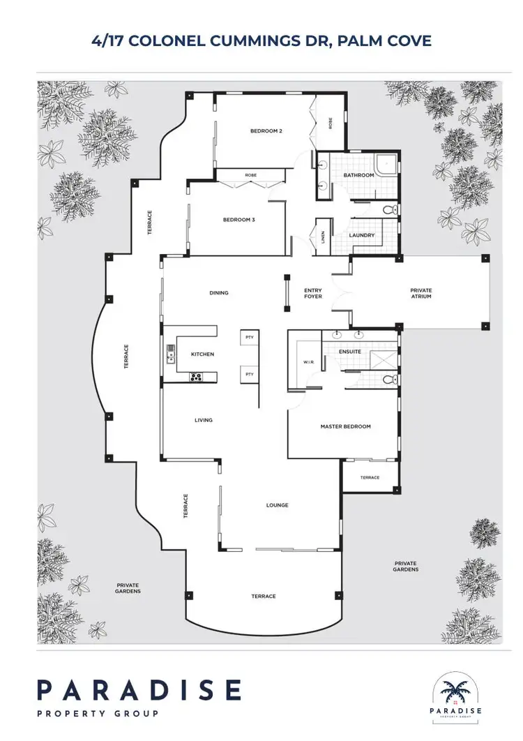 Floorplan of Homely unit listing, 4/17 Colonel Cummings Drive, Palm Cove QLD 4879