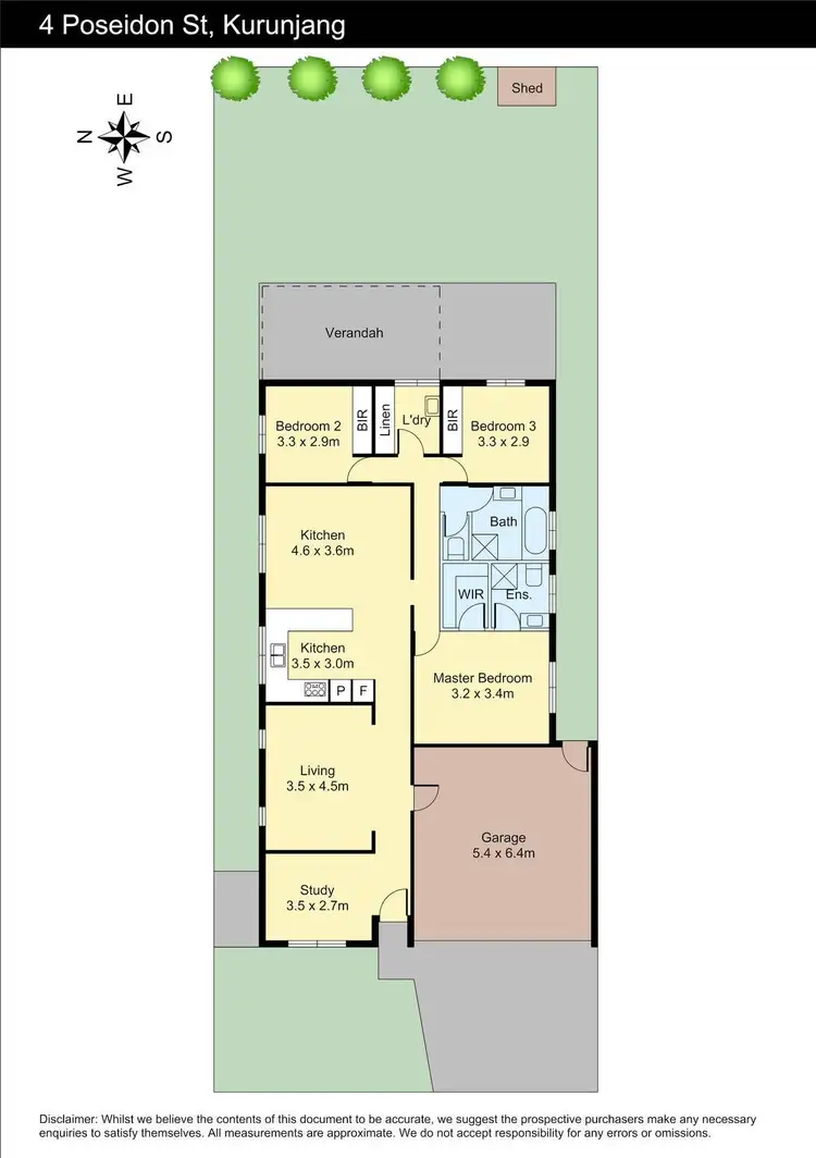 Floorplan of Homely house listing, 4 Poseidon Street, Kurunjang VIC 3337