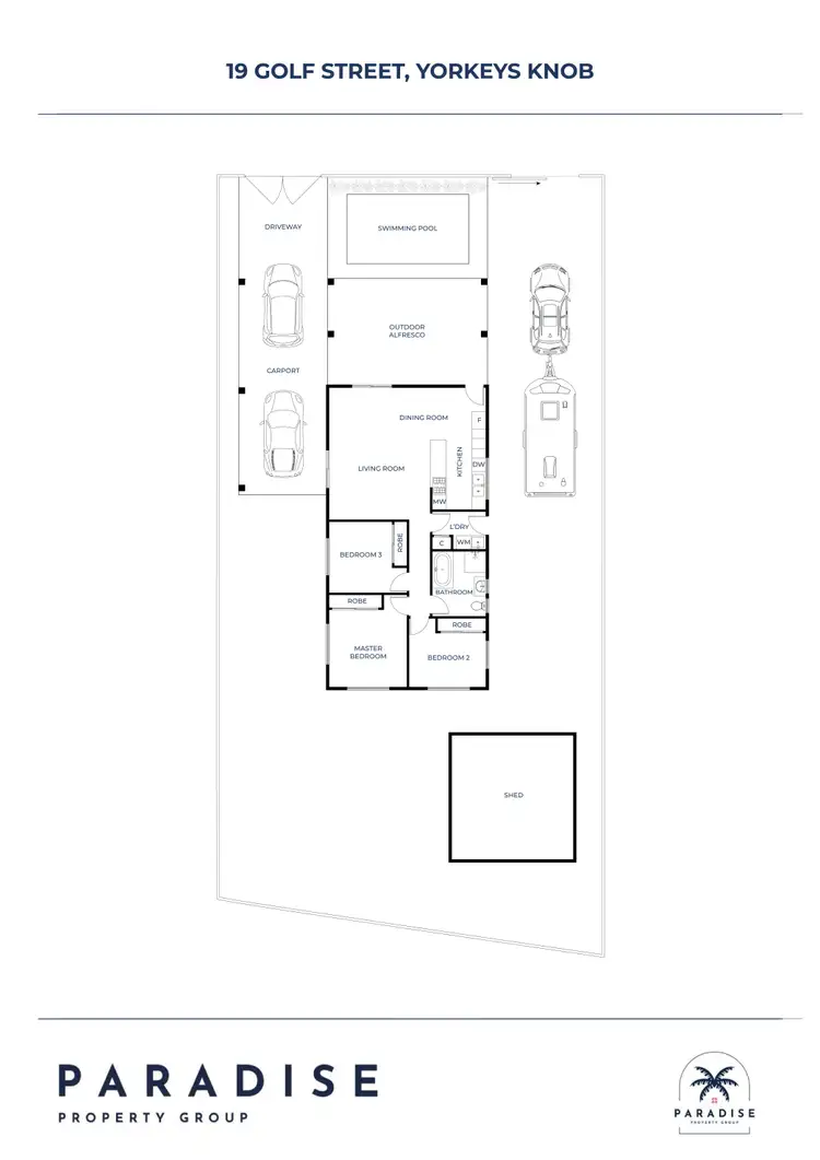 Floorplan of Homely house listing, 19 Golf Street, Yorkeys Knob QLD 4878